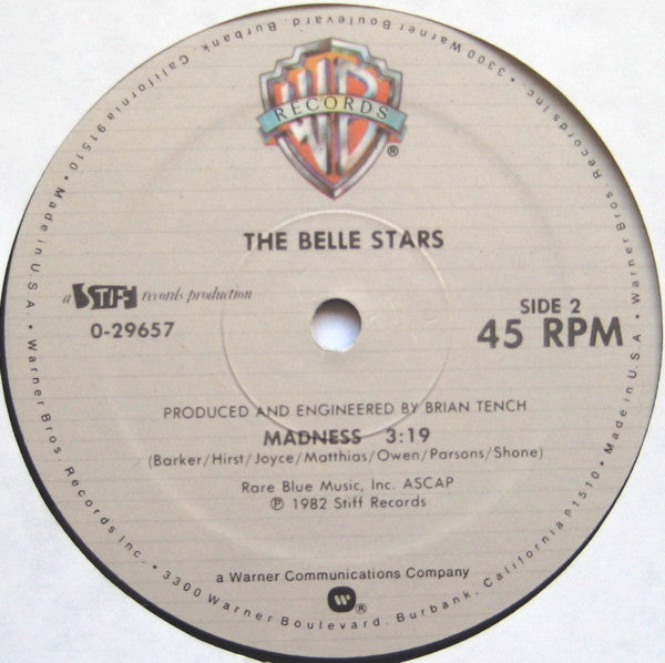 The Belle Stars : Sign Of The Times (12", Maxi, All)