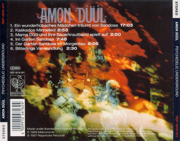 Amon Düül : Psychedelic Underground (CD, Album, RE)