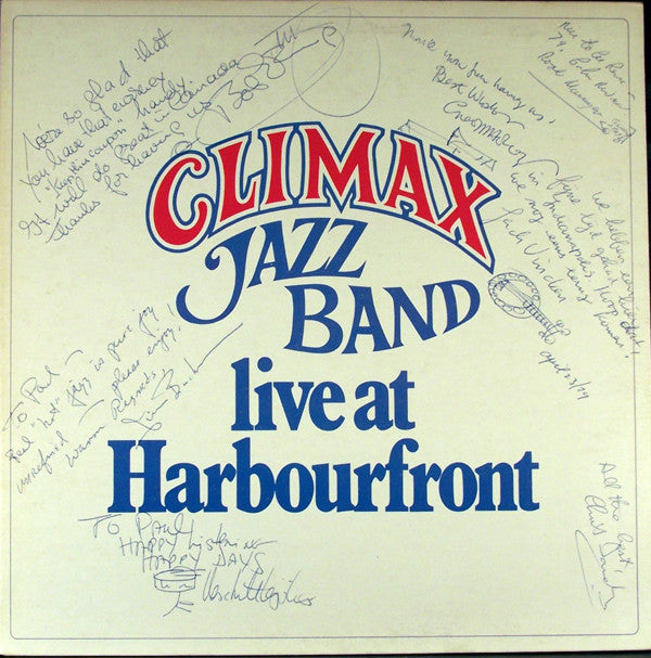 Climax Jazz Band : Live At Harbourfront (LP)