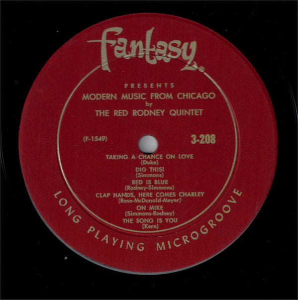 Red Rodney Quintet : Modern Music From Chicago (LP, Album, Mono, RE)