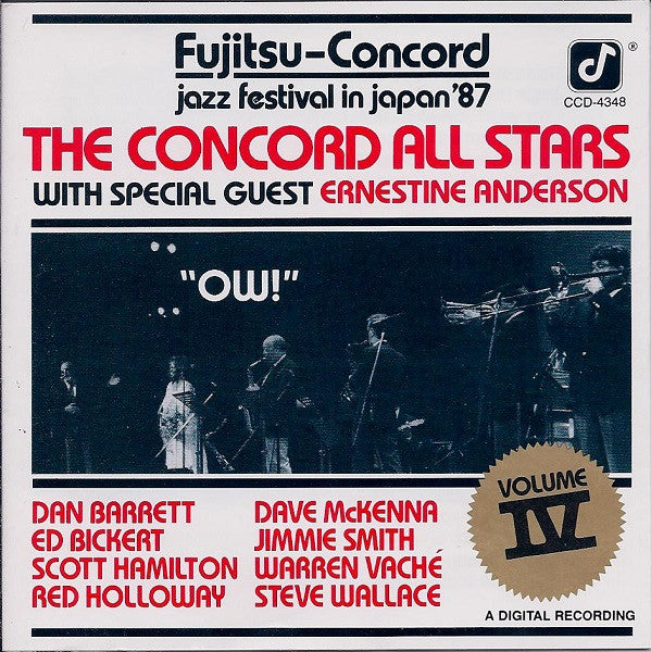 The Concord All Stars With Special Guest Ernestine Anderson : Ow! (CD, Album)