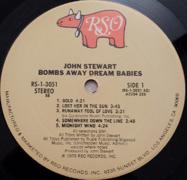 John Stewart (2) : Bombs Away Dream Babies (LP, Album, 56-)