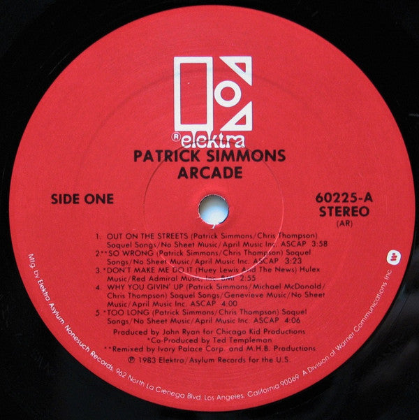 Patrick Simmons : Arcade (LP, Album, All)