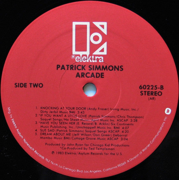 Patrick Simmons : Arcade (LP, Album, All)