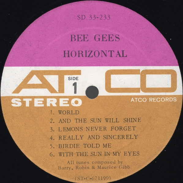 Bee Gees : Horizontal (LP, Album)
