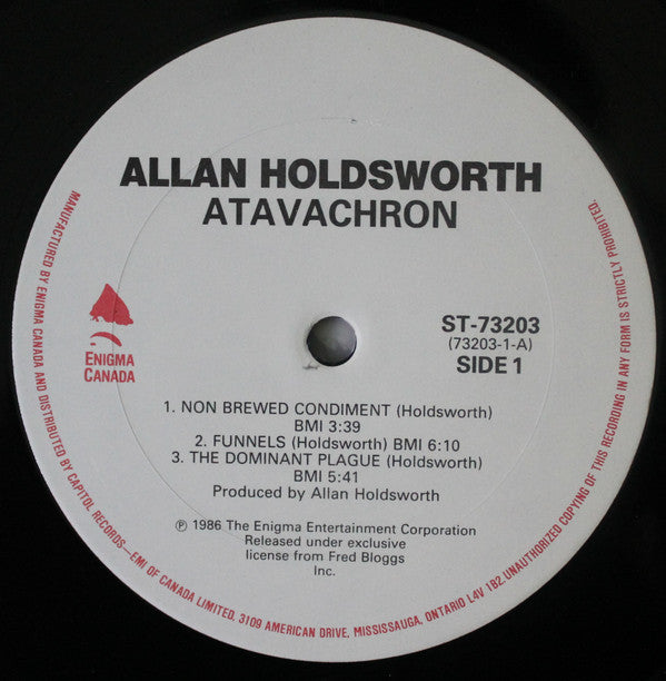 Allan Holdsworth : Atavachron (LP, Album)