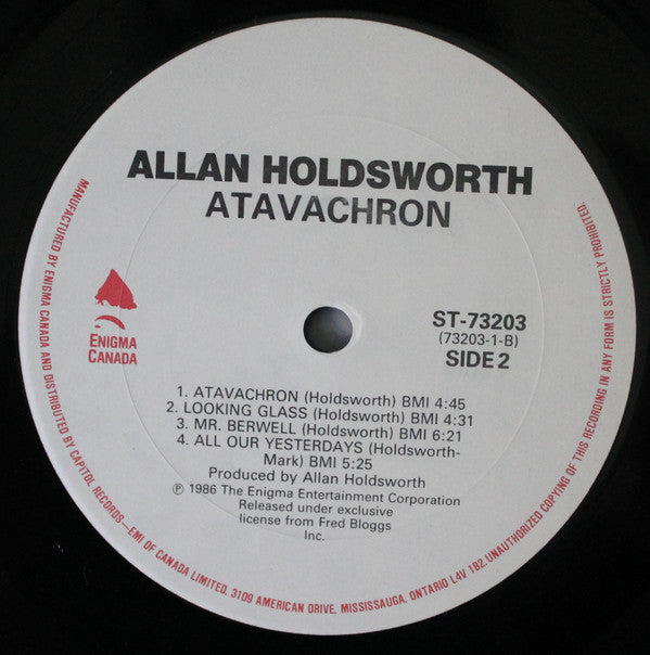 Allan Holdsworth : Atavachron (LP, Album)