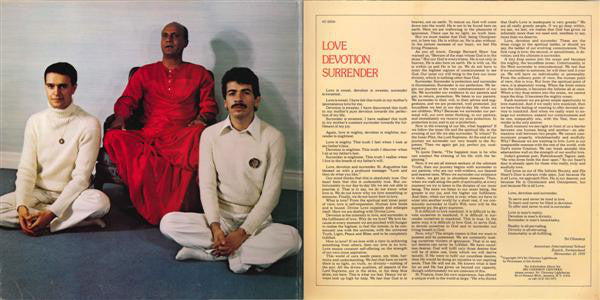 Carlos Santana & John McLaughlin : Love Devotion Surrender (LP, Album, Pit)