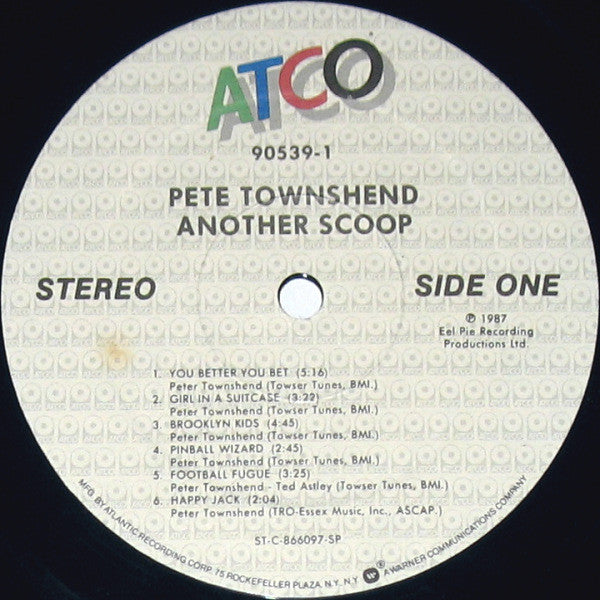 Pete Townshend : Another Scoop (2xLP, Album, SP )