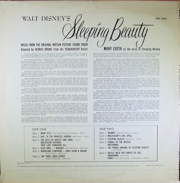 Various : Walt Disney's Sleeping Beauty (LP, Album, Mono)