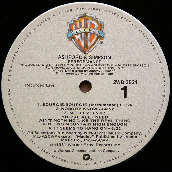 Ashford & Simpson : Performance (2xLP, Album, Gat)