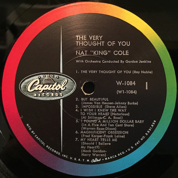 Nat King Cole, Gordon Jenkins And His Orchestra : The Very Thought Of You (LP, Album, Mono, RP)