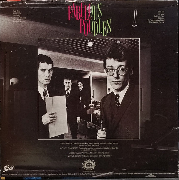 Fabulous Poodles : Mirror Stars (LP, Album, Comp, RP)