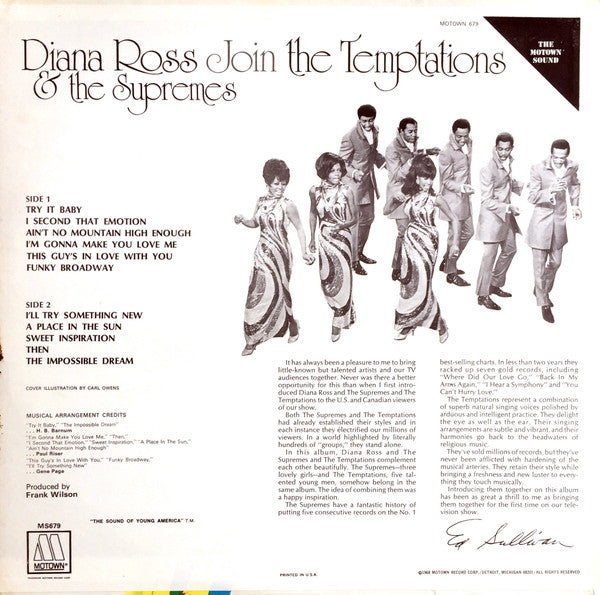 The Supremes & The Temptations : Diana Ross & The Supremes Join The Temptations (LP, Album)