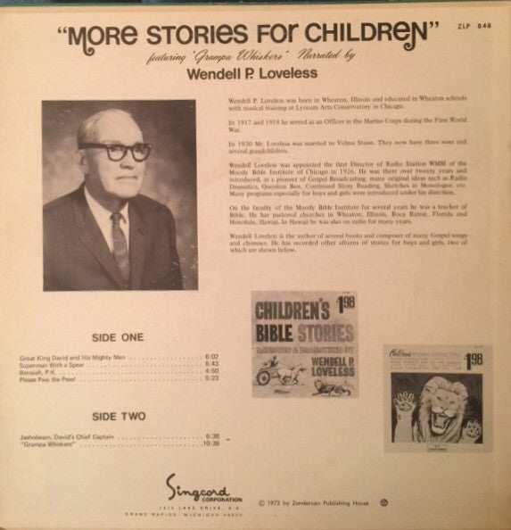 Wendell P. Loveless : More Stories For Children (LP)