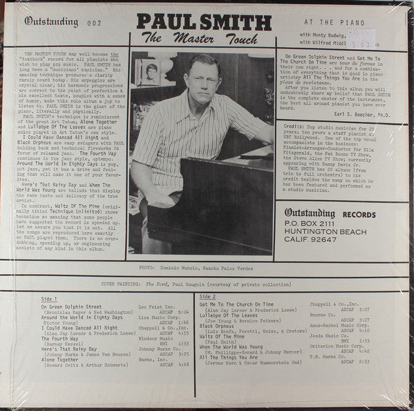 Paul Smith (5) : The Master Touch (LP)