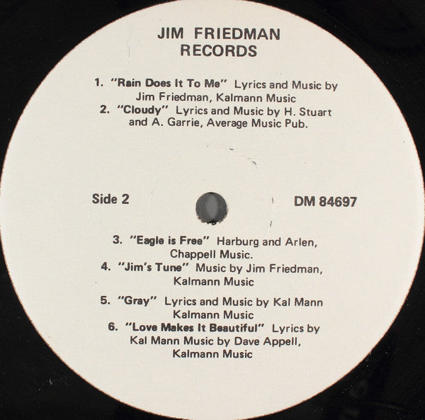 Jim Friedman (4) : Hungry (LP)