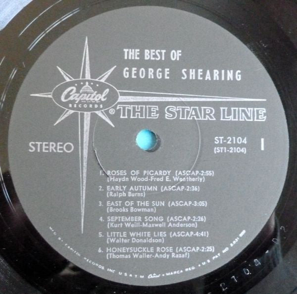 George Shearing : The Best Of George Shearing (LP, Comp)