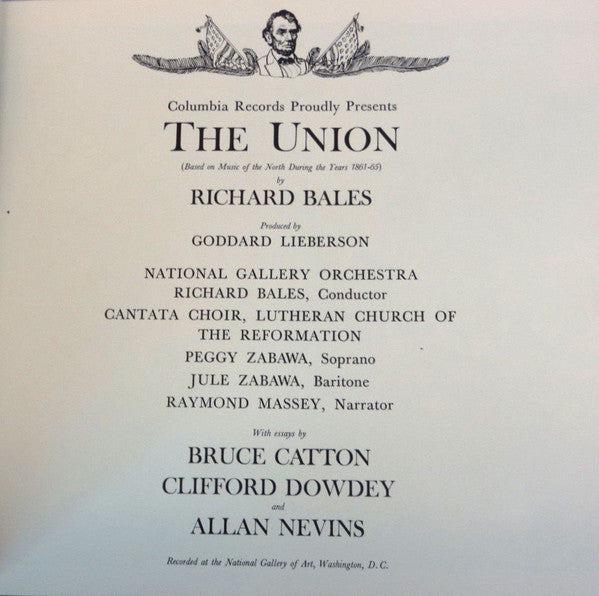 Richard Bales : The Union (LP, Album, Mono)