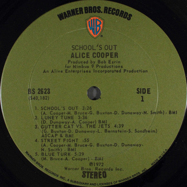 Alice Cooper : School's Out (LP, Album, RP, Pit)