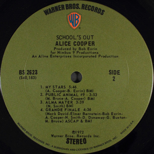 Alice Cooper : School's Out (LP, Album, RP, Pit)