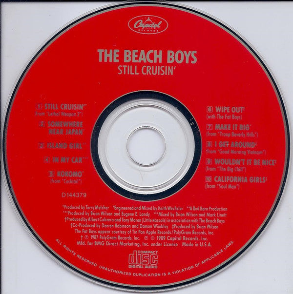 The Beach Boys : Still Cruisin' (CD, Album, Club)