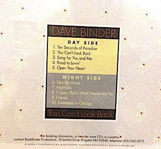 Dave Binder : You Can't Look Back (CD)