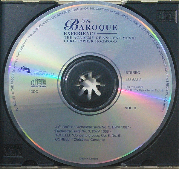 The Academy Of Ancient Music ‐ Christopher Hogwood : The Baroque Experience (5xCD, Comp)