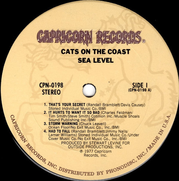 Sea Level : Cats On The Coast (LP, Album)