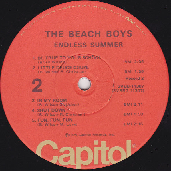 The Beach Boys : Endless Summer (2xLP, Comp, Win)