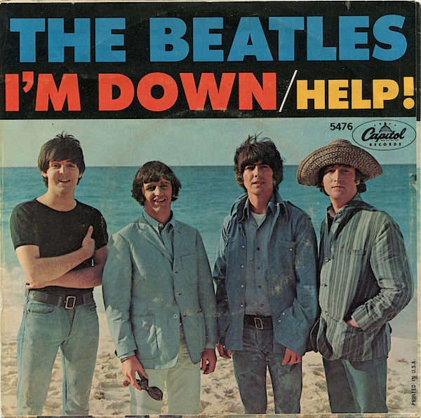 The Beatles : Help! / I’m Down (7", Single, Scr)