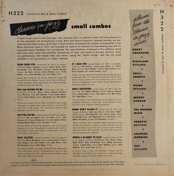 Various : Small Combos (10", Comp, Mono)