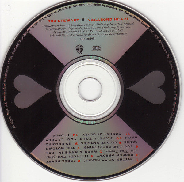 Rod Stewart : Vagabond Heart (CD, Album)
