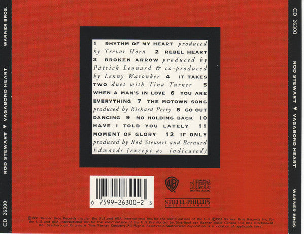 Rod Stewart : Vagabond Heart (CD, Album)