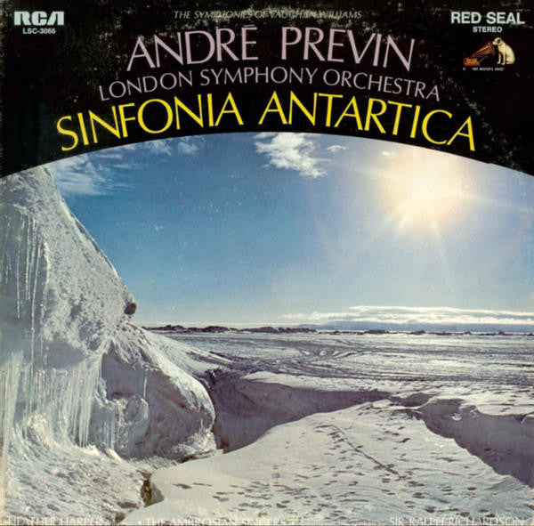 Ralph Vaughan Williams, André Previn, The London Symphony Orchestra, Heather Harper, The Ambrosian Singers, Ralph Richardson (2) : Sinfonia Antartica (LP)