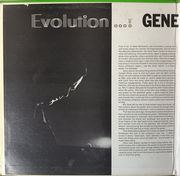 Gene Bertoncini : Evolution! (LP, Album, Gat)