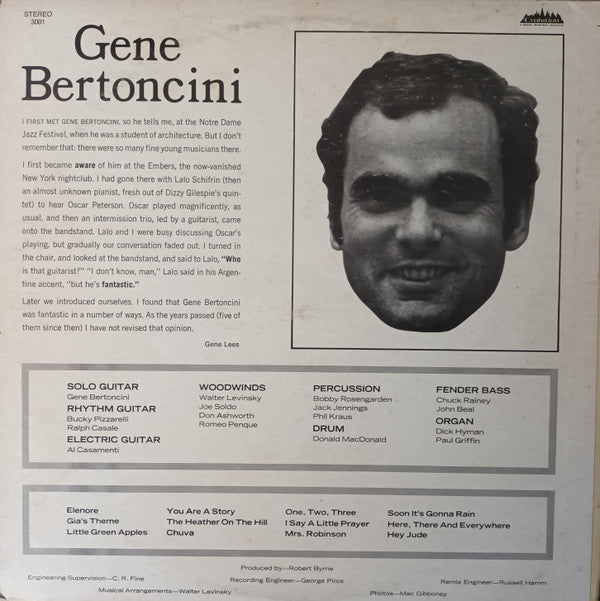 Gene Bertoncini : Evolution! (LP, Album, Gat)