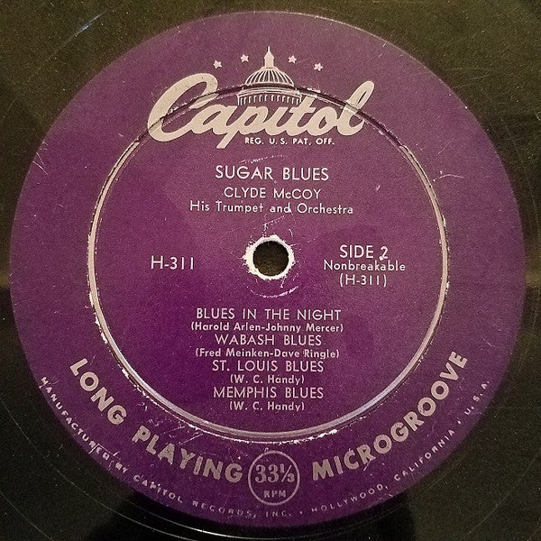 Clyde McCoy : Clyde McCoy's Sugar Blues (10", Album)