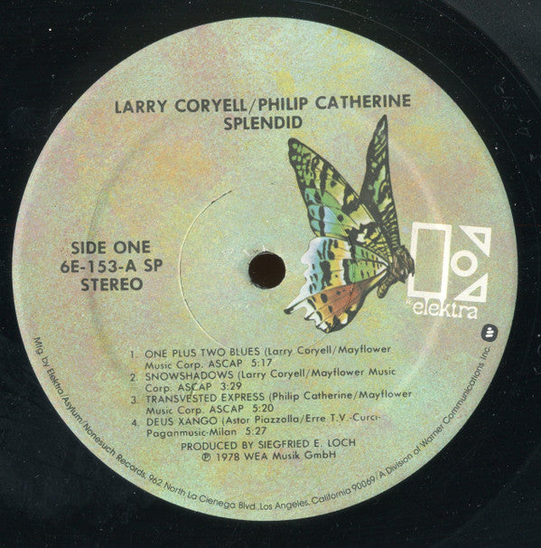 Larry Coryell / Philip Catherine : Splendid (LP, Album, Spe)