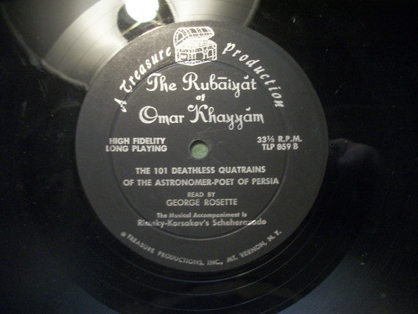 Omar Khayyam, George Rosette : The Rubáiyát Of Omar Khayyám (LP, Album)