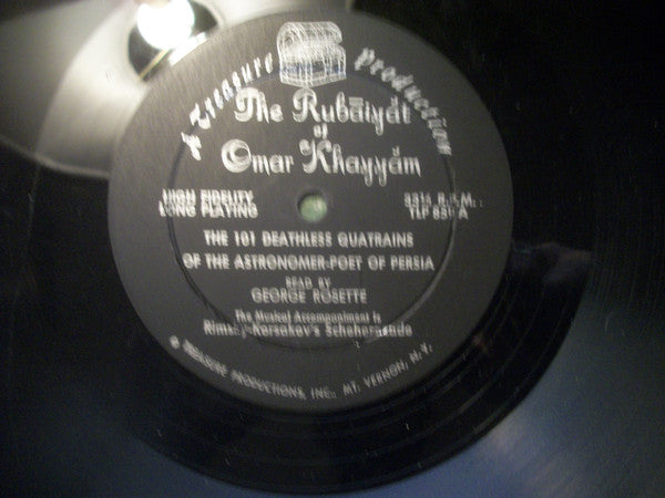 Omar Khayyam, George Rosette : The Rubáiyát Of Omar Khayyám (LP, Album)