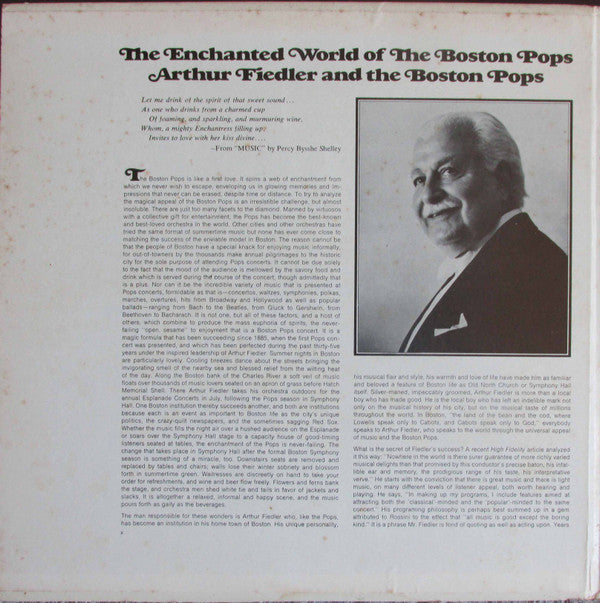 The Boston Pops Orchestra, Arthur Fiedler : The Enchanted World Of The Boston Pops (2xLP, Comp, Gat)