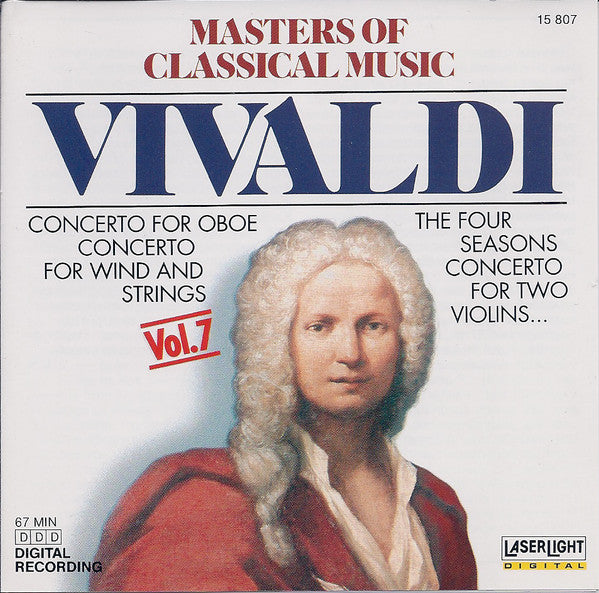 Antonio Vivaldi : Masters Of Classical Music, Vol.7: Vivaldi (CD, Comp, RE)