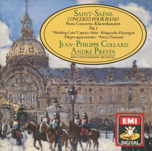 Camille Saint-Saëns, Jean-Philippe Collard, André Previn, The Royal Philharmonic Orchestra : Concerto Pour Piano No. 1 (CD, Album)