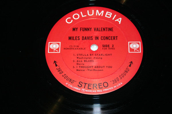 Miles Davis : My Funny Valentine - Miles Davis In Concert (LP, Album)