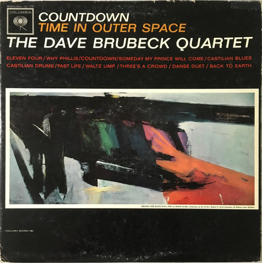 The Dave Brubeck Quartet : Countdown Time In Outer Space (LP, Album, Mono)