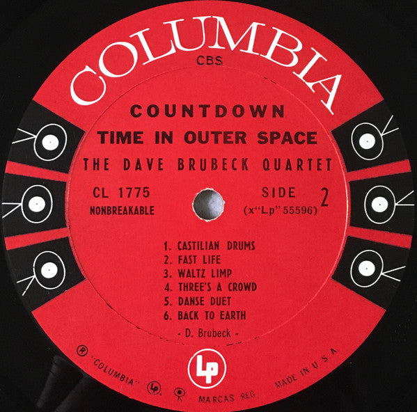 The Dave Brubeck Quartet : Countdown Time In Outer Space (LP, Album, Mono)