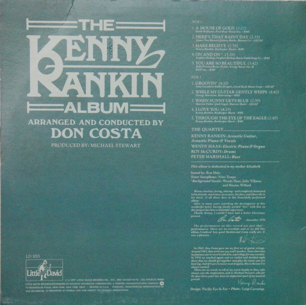 Kenny Rankin : The Kenny Rankin Album (LP, Album, Ric)