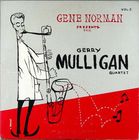 Gerry Mulligan Quartet : Gene Norman Presents The Gerry Mulligan Quartet (10", Album)