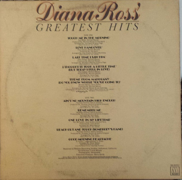 Diana Ross : Diana Ross' Greatest Hits (LP, Comp)